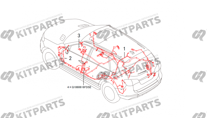 Проводка - пол Haval H8