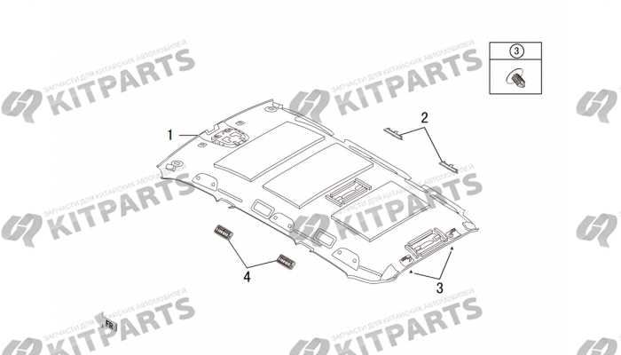 Трим панель крыши Haval H9