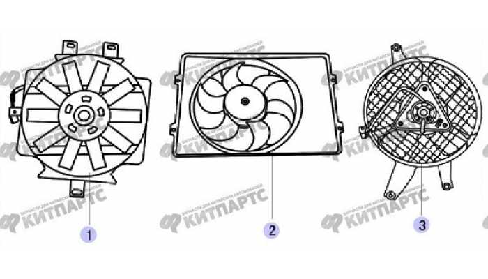 Электровентилятор радиатора Great Wall Safe (SUV G5)