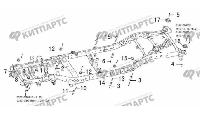 Подушки кузова Great Wall Hover H3 New