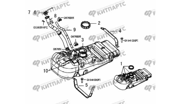 Топливный бак Great Wall Wingle 3