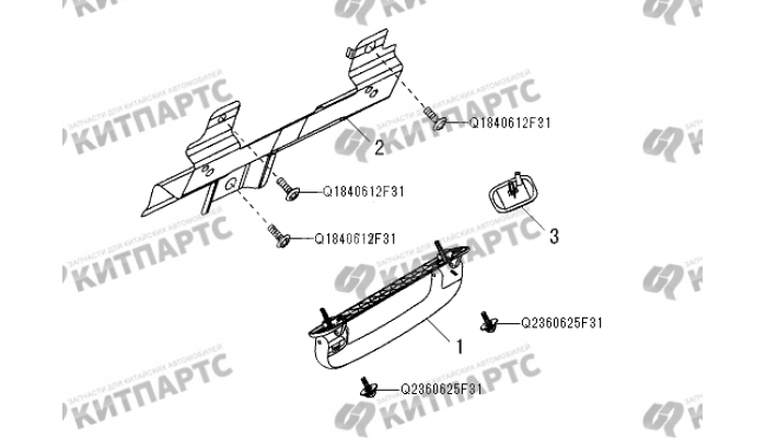 Поручень потолка Great Wall Wingle 5