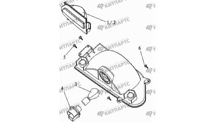 Фонарь противотуманный Geely